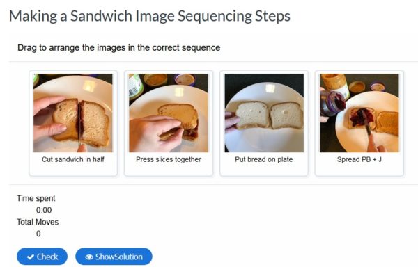 Making a Sandwich 4-Step Sequencing Images - Ultimate SLP