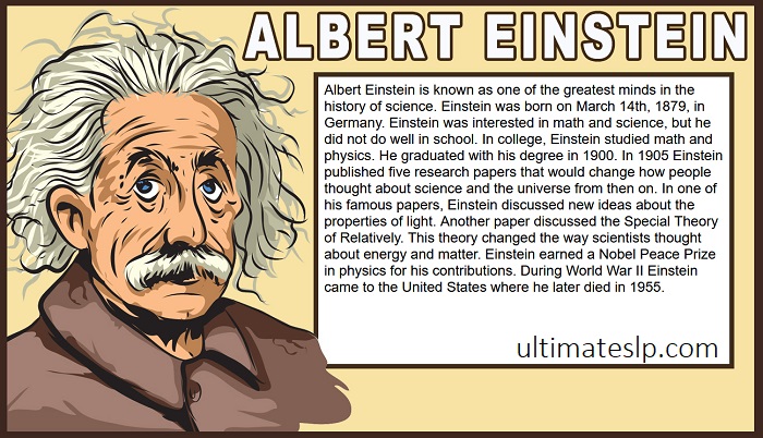 Factual Paragraphs - Albert Einstein (wh questions, story retell ...